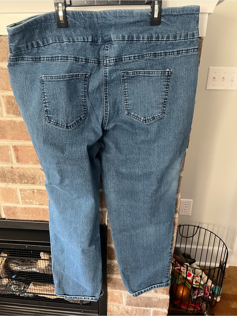 Ruby Rd. Stretch Cropped Jeggings - Medium Blue - Picture 3 of 3